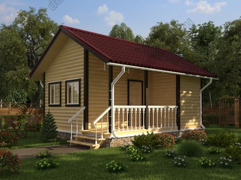 Одноэтажная брусовая баня 6 на 5 Одноэтажная брусовая баня 6 на 5